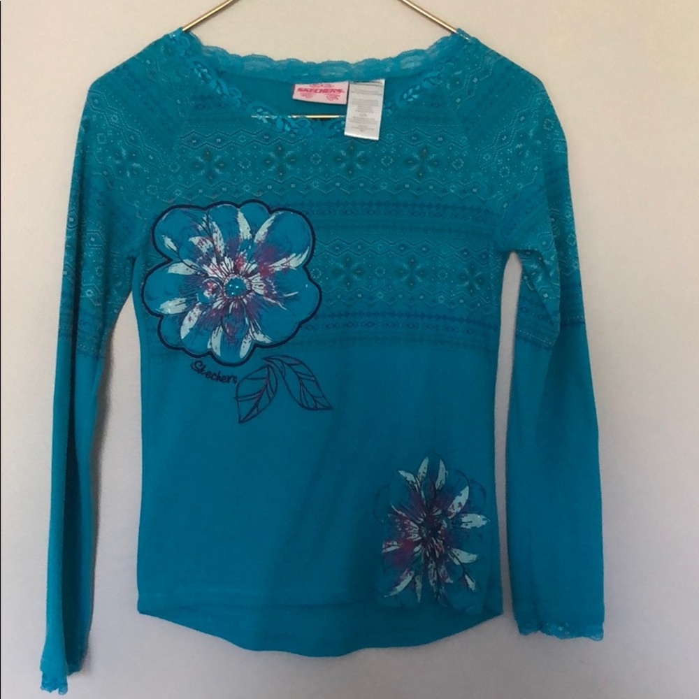 Blue Sketchers long sleeve